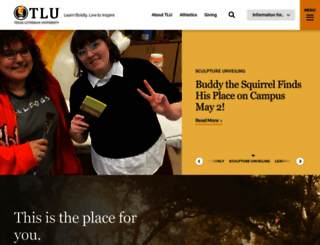 tlu.edu screenshot