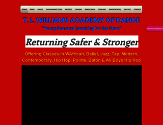 tlwilliamsdance.com screenshot