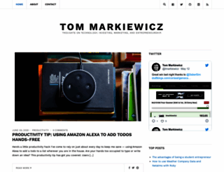 tmarkiewicz.com screenshot