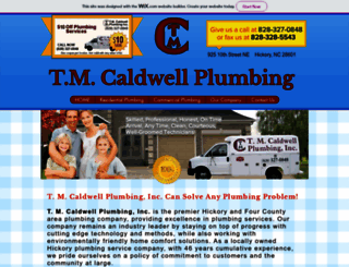 tmcaldwellplumbing.com screenshot