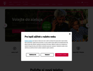 tmobile.cz screenshot