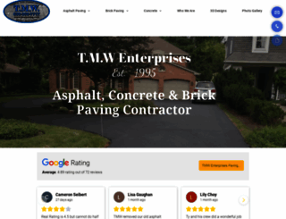 tmwpaving.com screenshot