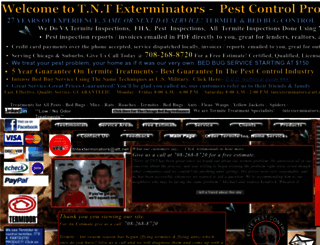tntexterminators.com screenshot