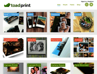 toadprint.com screenshot