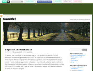 toandfro.blog.pl screenshot