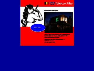 tobacco-alley.be screenshot
