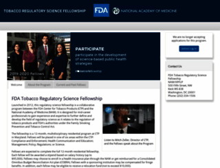 tobaccoregulatorysciencefellowship.org screenshot