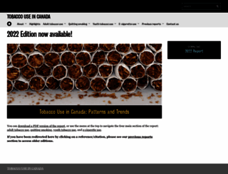 tobaccoreport.ca screenshot