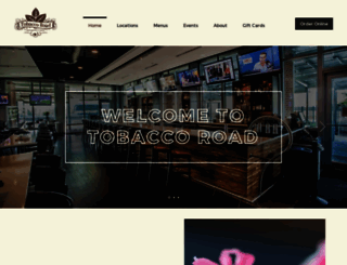 tobaccoroadsportscafe.com screenshot