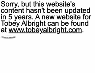 tobeyalbrightandfriends.com screenshot
