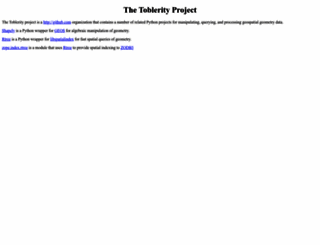 toblerity.org screenshot