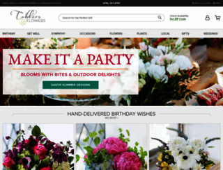 toblersflowers.com screenshot