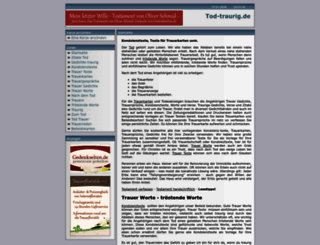 tod-traurig.de screenshot
