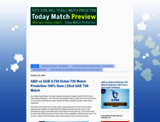 todaymatchpreview.com screenshot