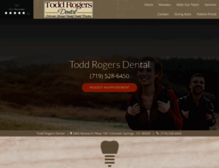 toddrogersdental.com screenshot