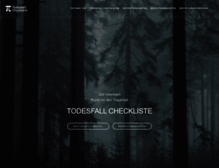 todesfall-checkliste.de screenshot