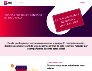 todopago.com.ar screenshot