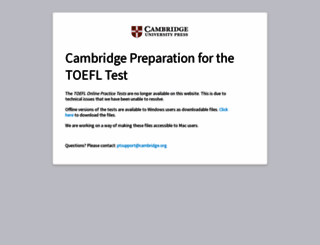 toefl.cambridge.org screenshot