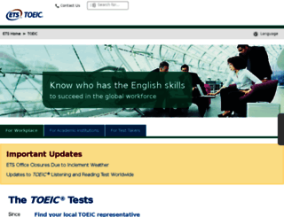 toeic-online.com screenshot