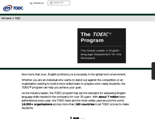toeic-usa.com screenshot