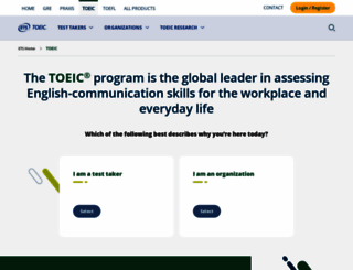 toeic.org screenshot