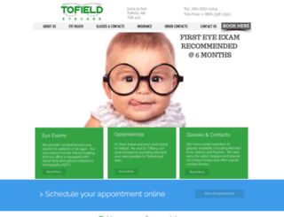 tofieldeyecare.com screenshot