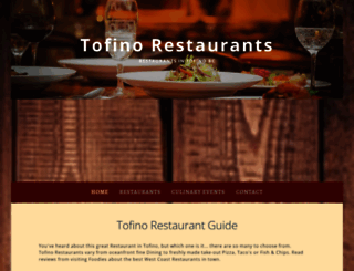 tofino.restaurant screenshot