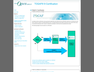 togaf9-cert.opengroup.org screenshot