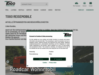 togo-reisemobile.de screenshot