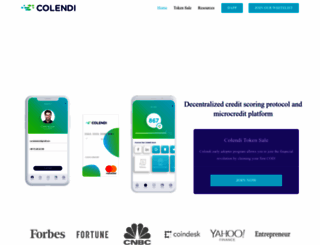 token.colendi.com screenshot