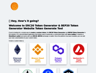 tokengeneratetool.com screenshot
