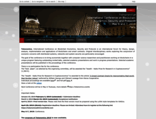 tokenomics2019.org screenshot
