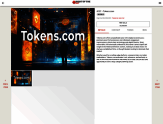 tokens.com screenshot
