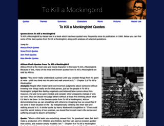 tokillamockingbirdquotes.org screenshot