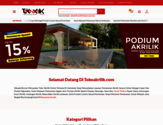 tokoakrilik.com screenshot