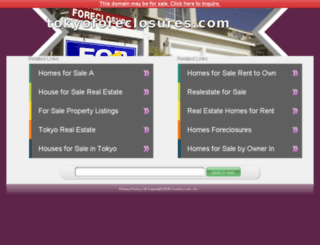 tokyoforeclosures.com screenshot