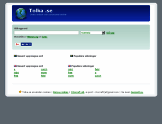 tolka.se screenshot