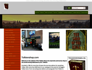tolkienshop.com screenshot