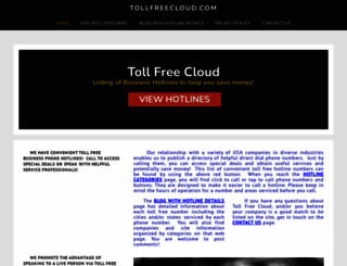 tollfreecloud.com screenshot