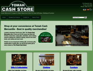 tomahcashstore.com screenshot
