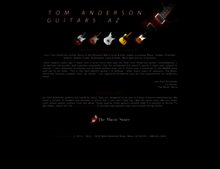 tomandersonguitarsaz.com screenshot
