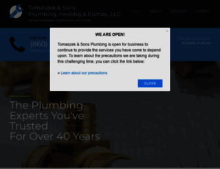 tomaszekplumbing.com screenshot