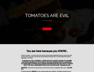 tomatoesareevil.com screenshot