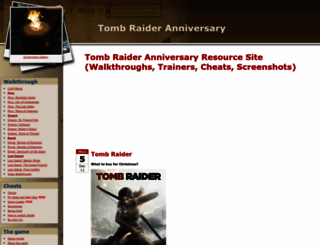 tomb-raider-anniversary.com screenshot