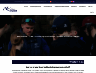 tomflowerscricketcoaching.com screenshot