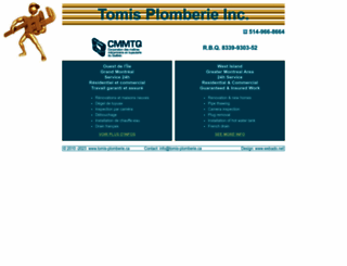 tomis-plomberie.ca screenshot