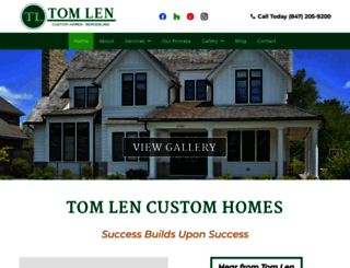 tomlencustomhomes.com screenshot