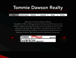 tommiedawson.com screenshot