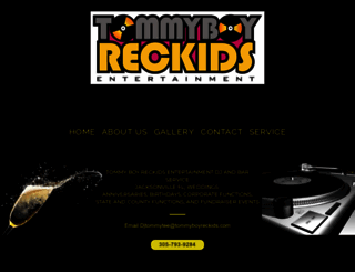 tommyboyreckids.com screenshot