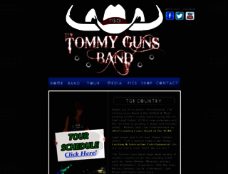 tommygunsband.com screenshot